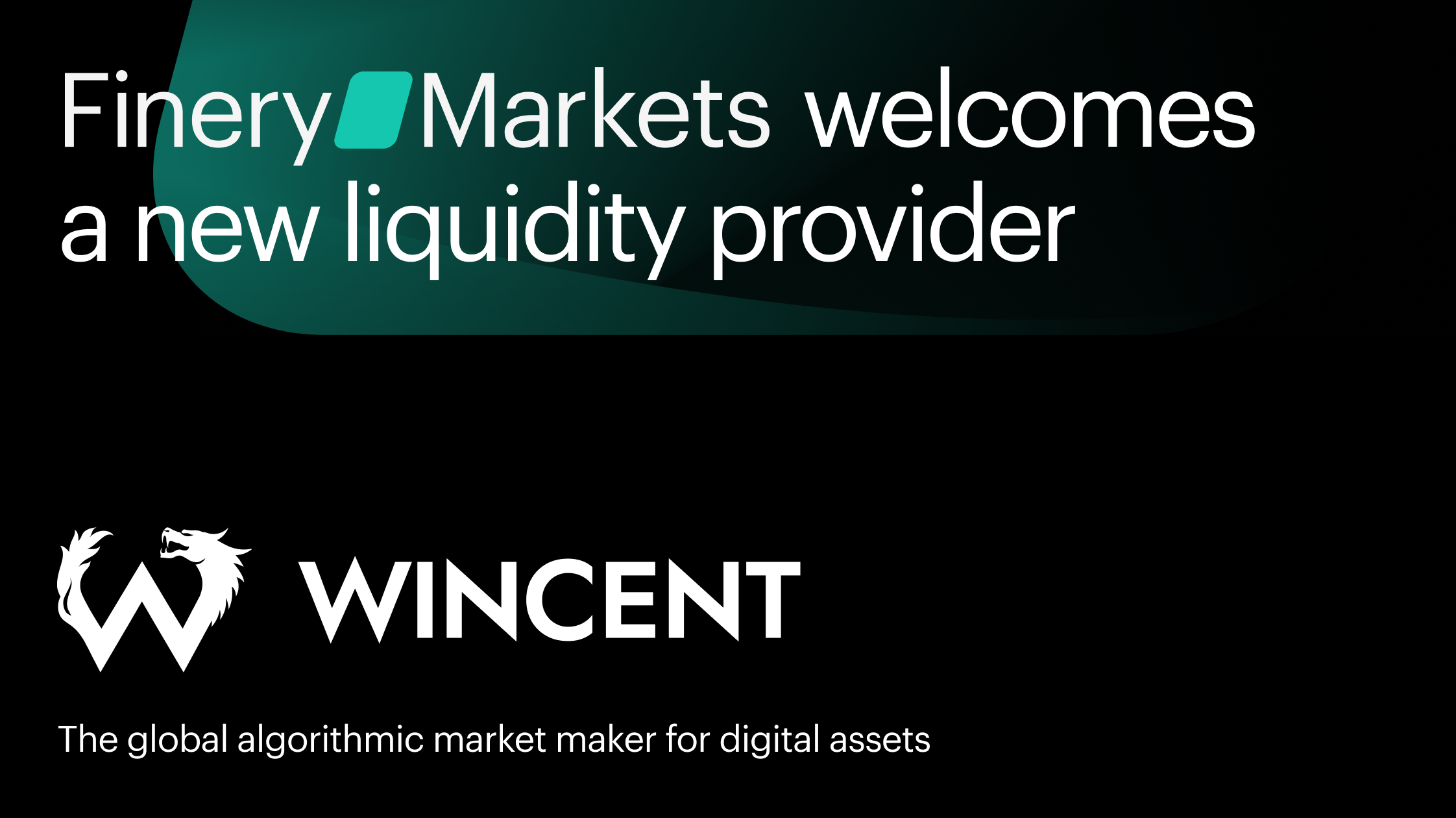 Finery Markets welcomes a new liquidity provider