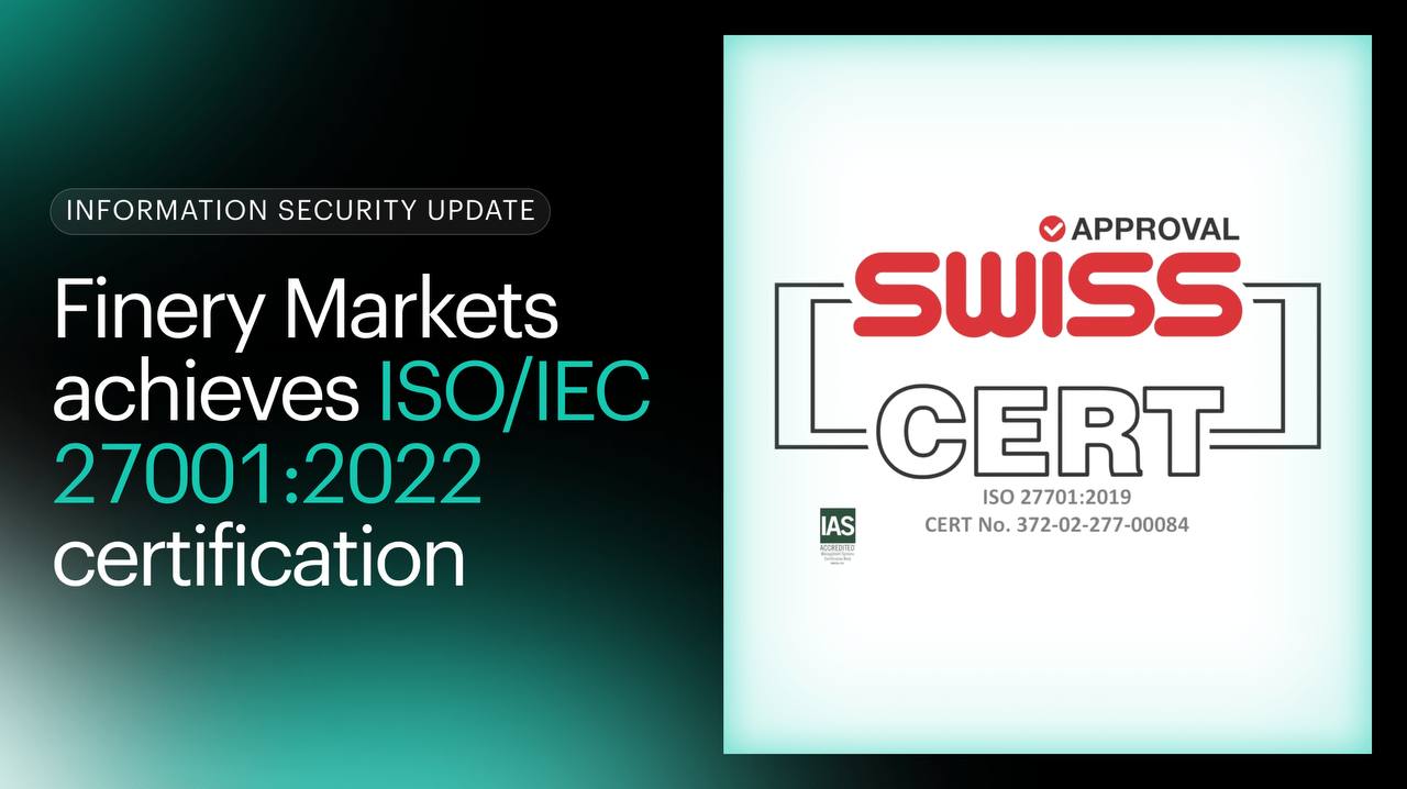 Finery Markets advances institutional trust, achieving ISO/IEC 27001:2022 certification