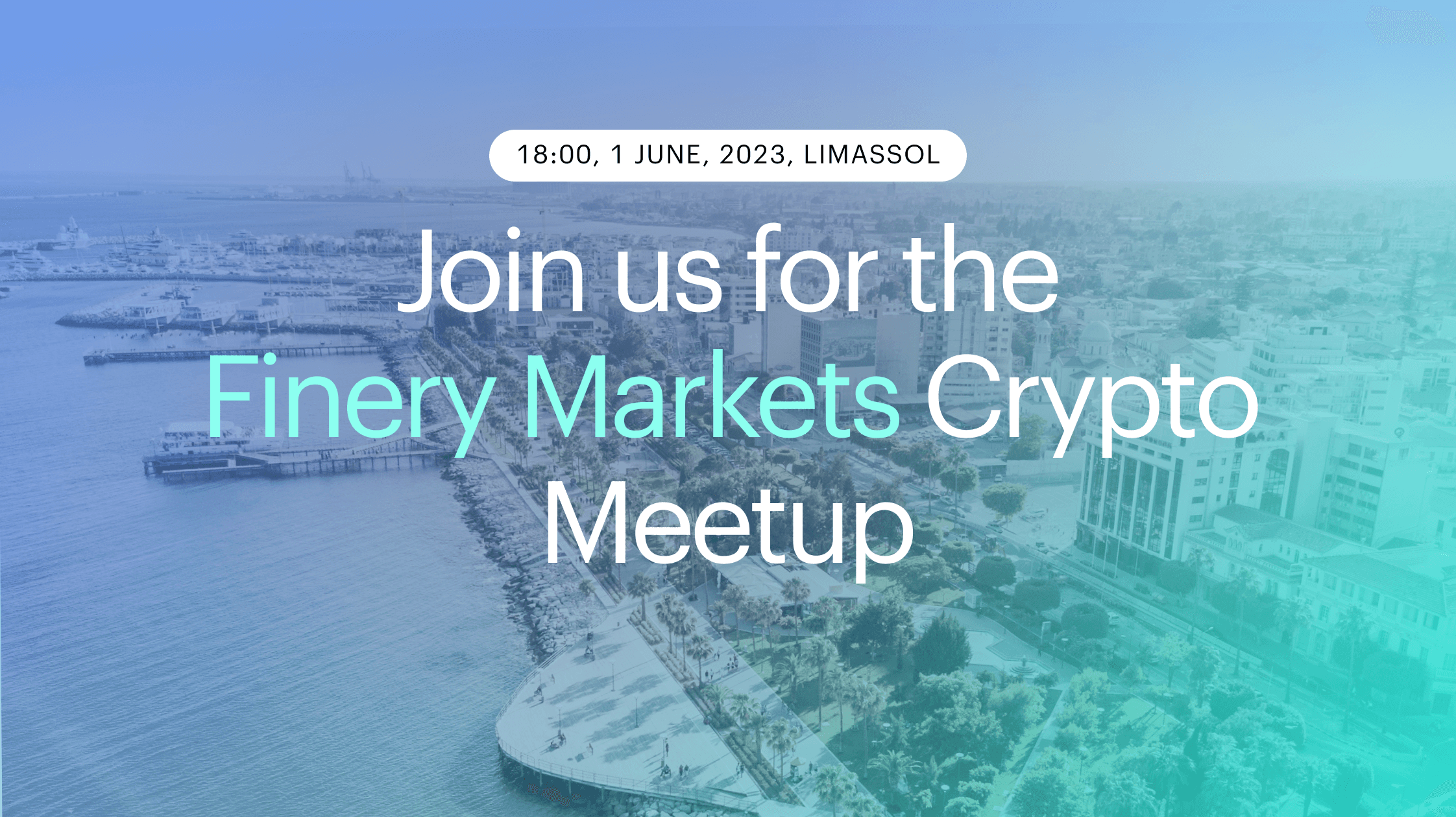Finery Markets is hosting a B2B crypto meetup and networking on June 1st, 2023
